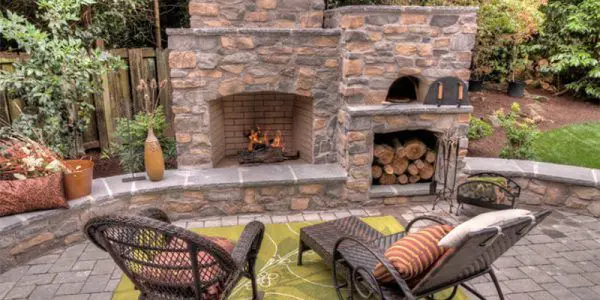 кухня на открытом воздухе, гриль, патио, бар, печь